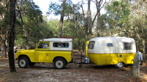 1960 Land Rover Series and 1976 Boler travel trailer